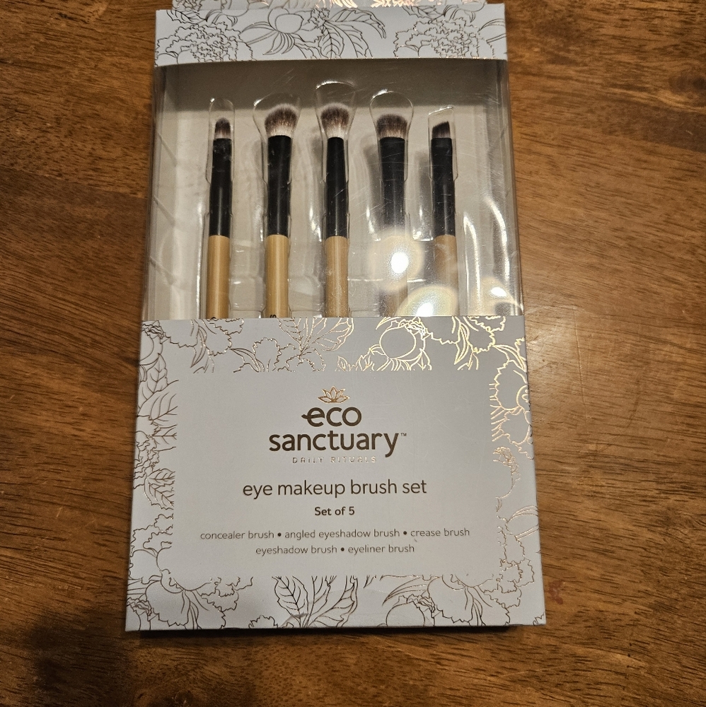 Eco Sanctuary eye make up brush set set of 5